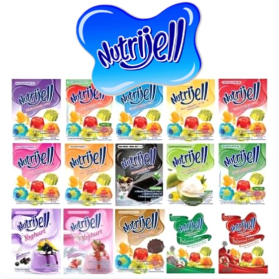 

Nutrijell Nutrijel Jelly Powder Instant Agar Agar All Varian Rasa