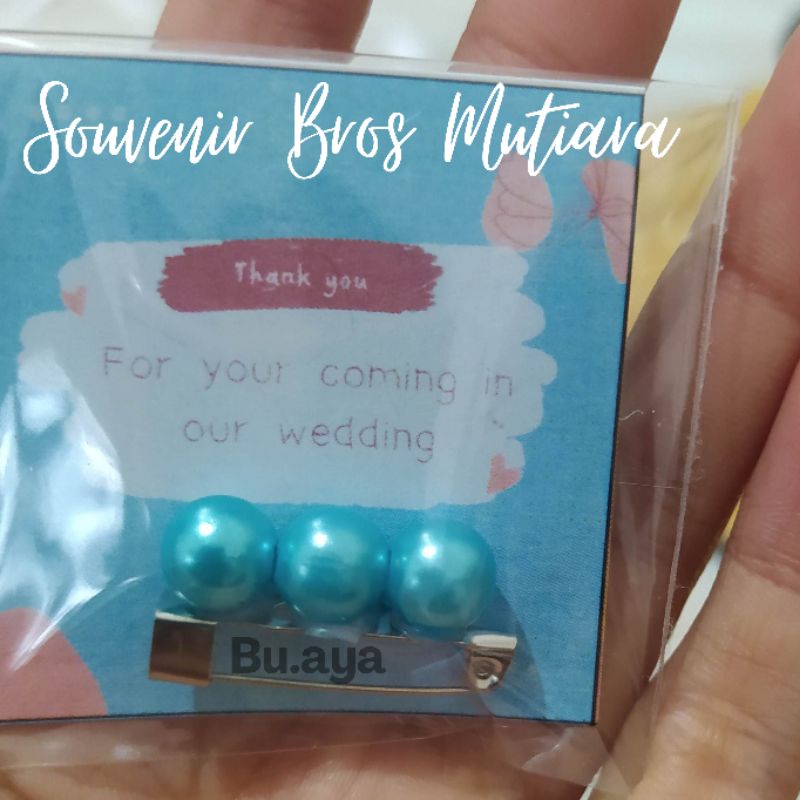 100 pcs Souvenir Bros Mutiara