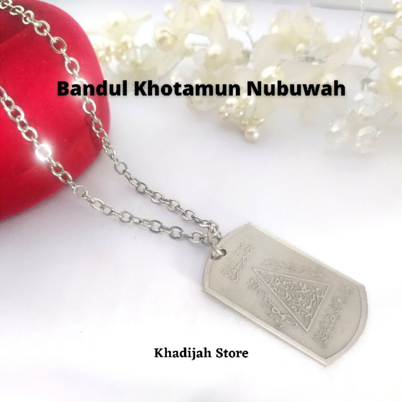 (PRODUK TERBARU) Bandul Liontin Khotamun Nubuwah Wafaq Wifiq Rajah Sulaiman bolak balik