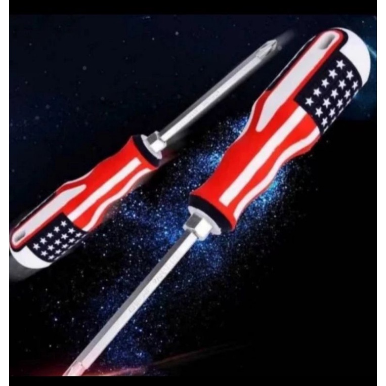 Obeng Plus Minus Amerika / Obeng Bolak Balik / Obeng bolak balik USA