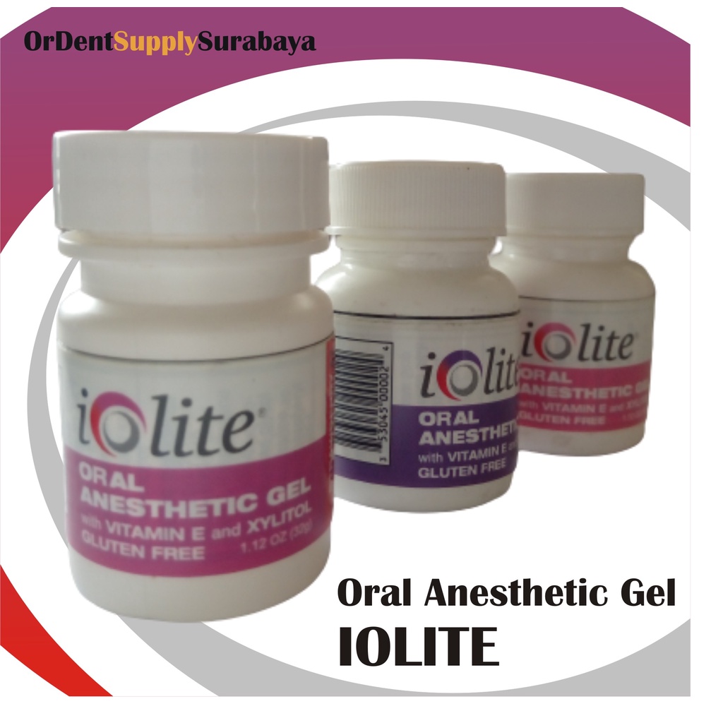 Iolite topical anastesi gel lolite benzocine dental anastesi gel