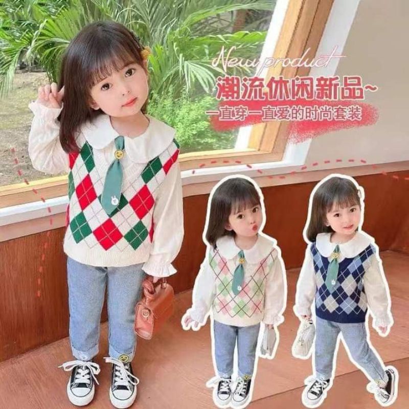 MZSHOP_SETELAN ANAK IMPORT BAHAN RAJUT