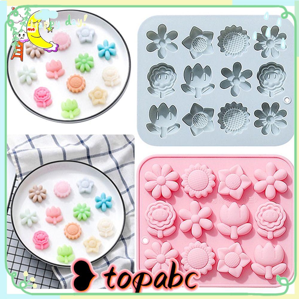 Top Sunflower Cetakan Silikon Alat Baking Dekorasi Liburan Baking Pan Tema Bunga