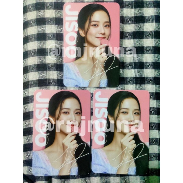 OFFICIAL BLACKPINK X OREO PHOTOCARD JISOO