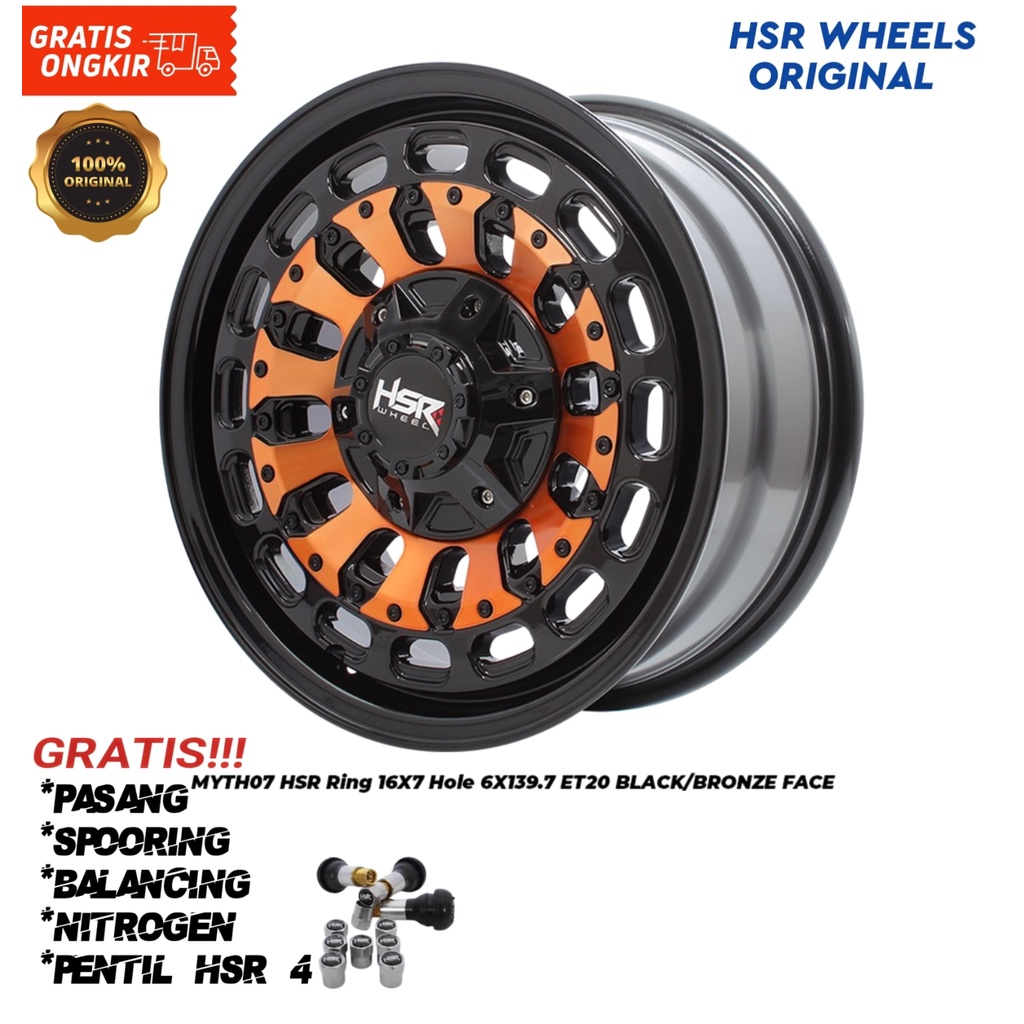 Velg mobil strada,terano,pajero,fortuner HSR Myth07 Ring16