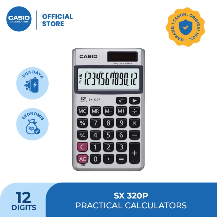 

TERLENGKAP Casio Value Series Calculator SX-320P