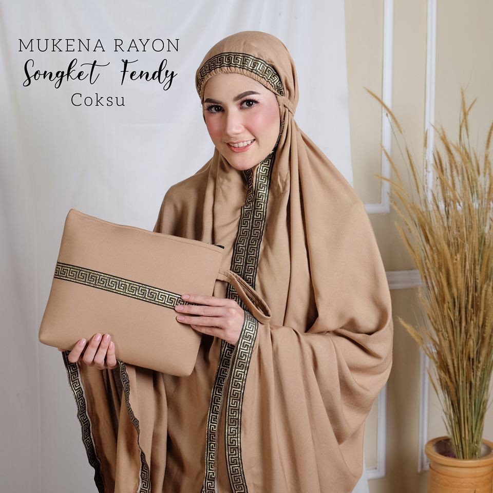 Mukena Dewasa Bordir Bunga Daily Syafara Katun Rayon Premium Mukena Dewasa Bordir Mewah Jumbo Terbar
