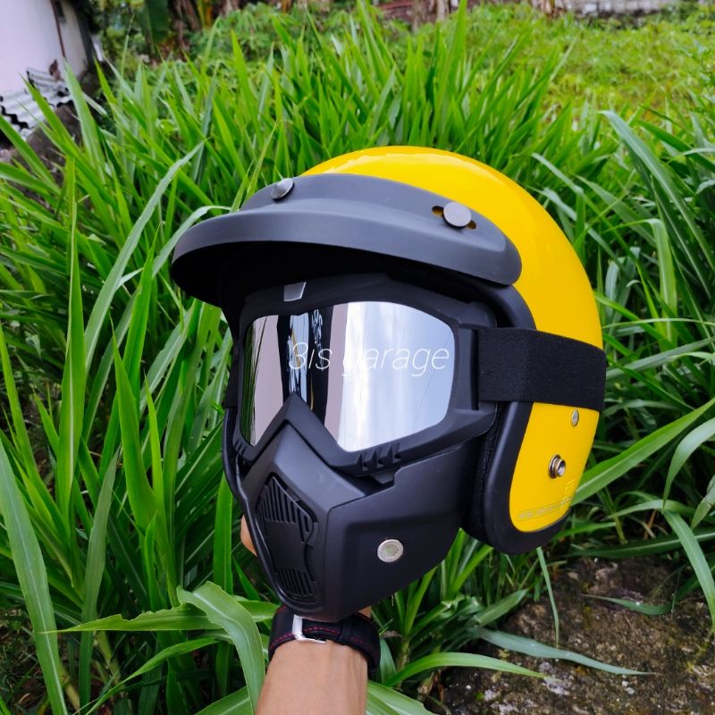 HELM RETRO BOGO GOGLE MASK TOPENG