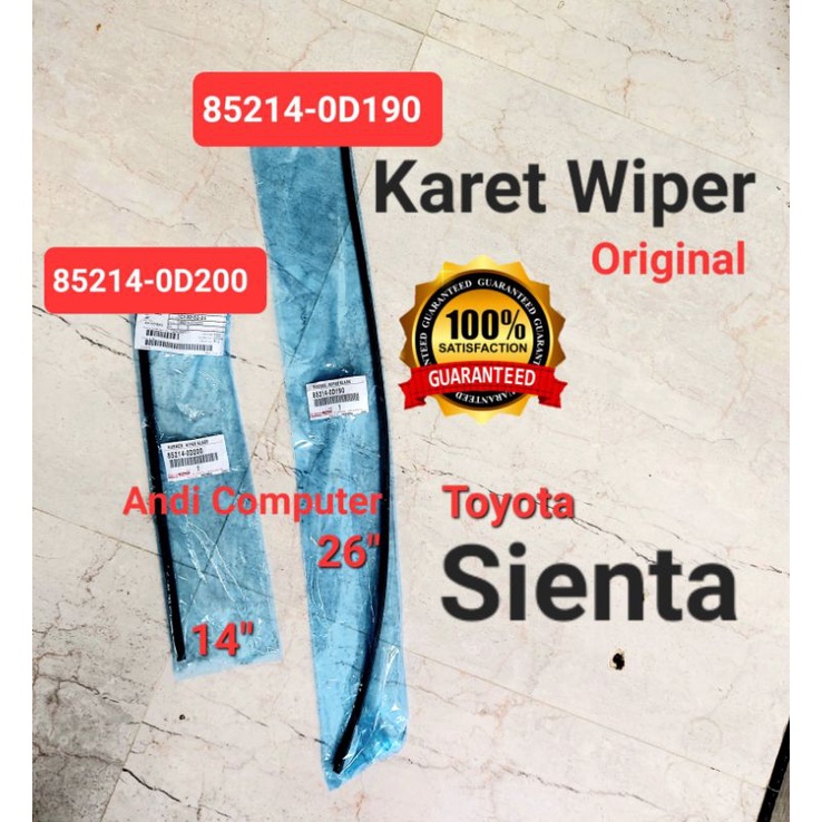Karet Wiper Depan Sienta Original