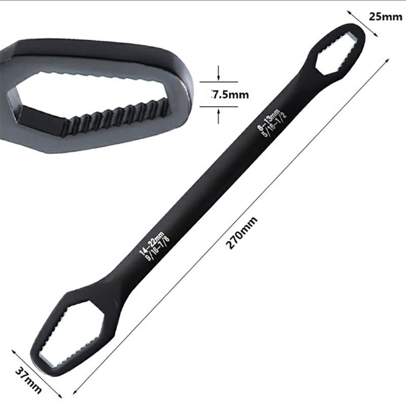 KUNCI RING UNIVERSAL DOUBLE HEAD WRENCH ADJUSTABLE KUNCI RING MULTI ZISE KUNCI RING PAS MULTI SIZE
