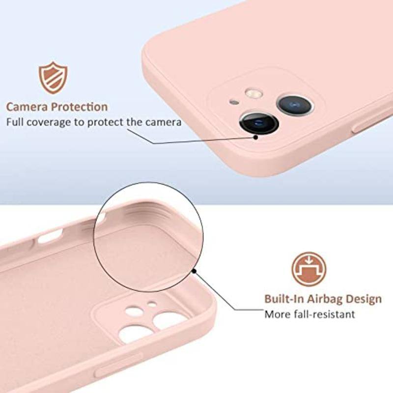 IPHONE Untuk iPhone11 1.12 13 14 Pro Max Plus Cases Penutup Bumper Silikon Cair Tahan Guncangan Dengan Lapisan Microfiber Untuk iPhone11