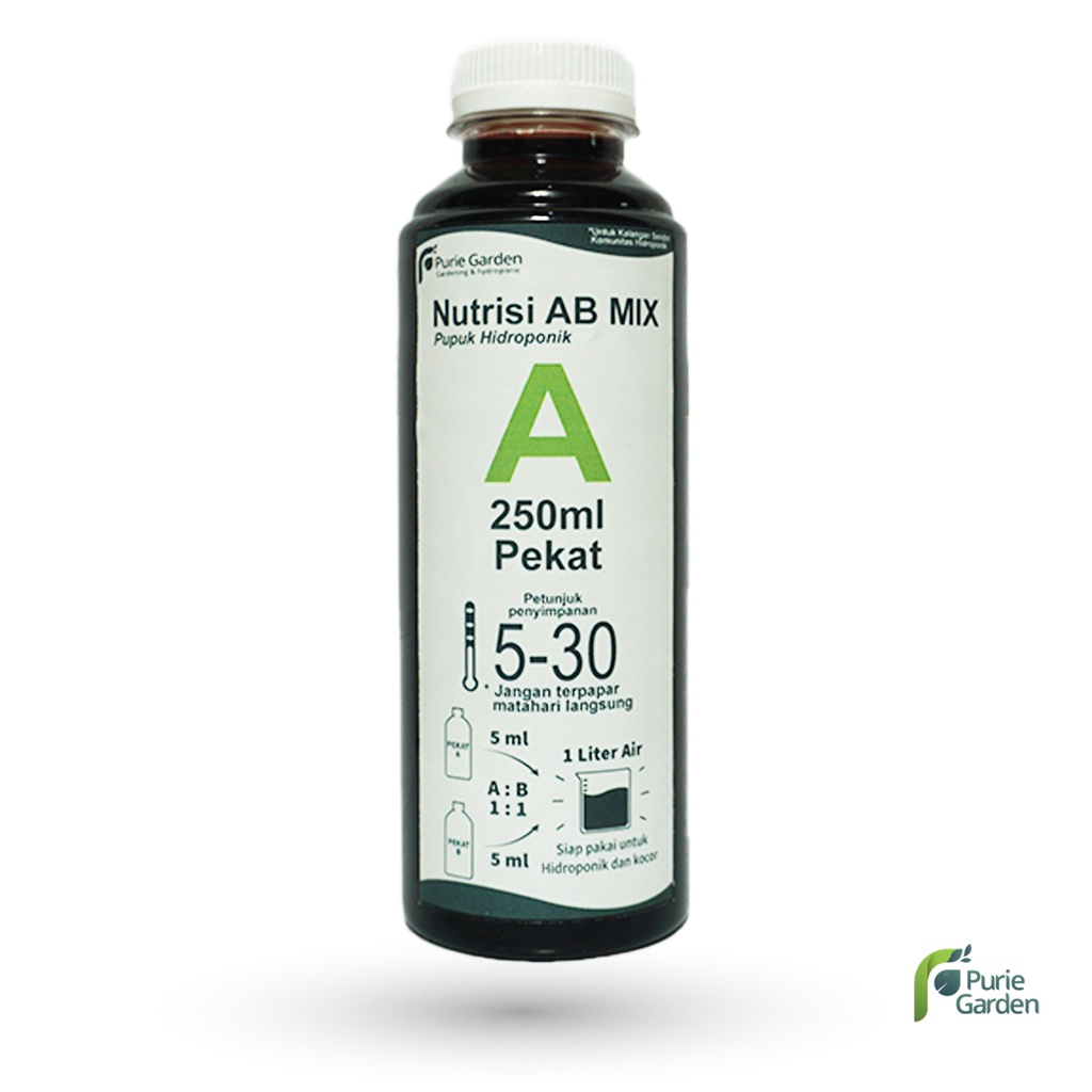 Pupuk Nutrisi AB Mix Sayuran Buah Cabe Bunga Cair 250ml Pekat PG KDR