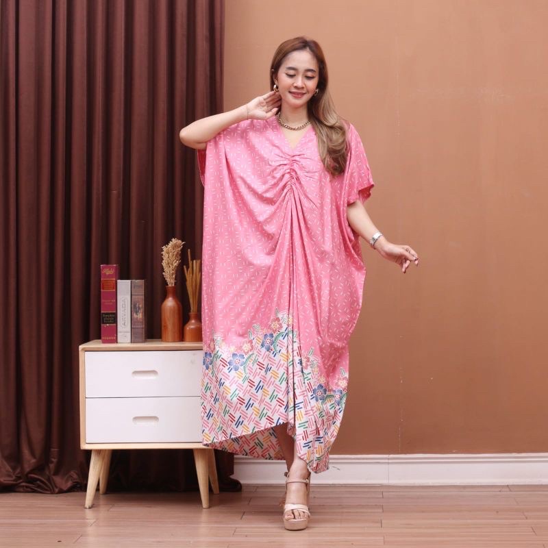 KAFTAN LENGAN PENDEK UKURAN JUMBO BAHAN RAYON TEBAL TIDAK NERAWANG KAFTAN BUSUI DASTER LOWO KAFTAN T