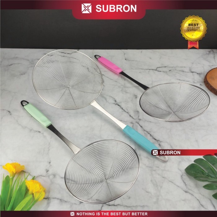 Saringan Stainless 16cm 18cm 20cm Serok Multifungsi Saring - SUBRON