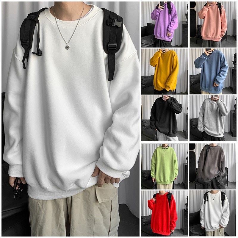 Sweater POLOS Jumbo OVERSIZED ( S - 7XL ) Korean Harajuku Style S M L XXL XXXL 4XL 5XL 6XL Cotton Fl