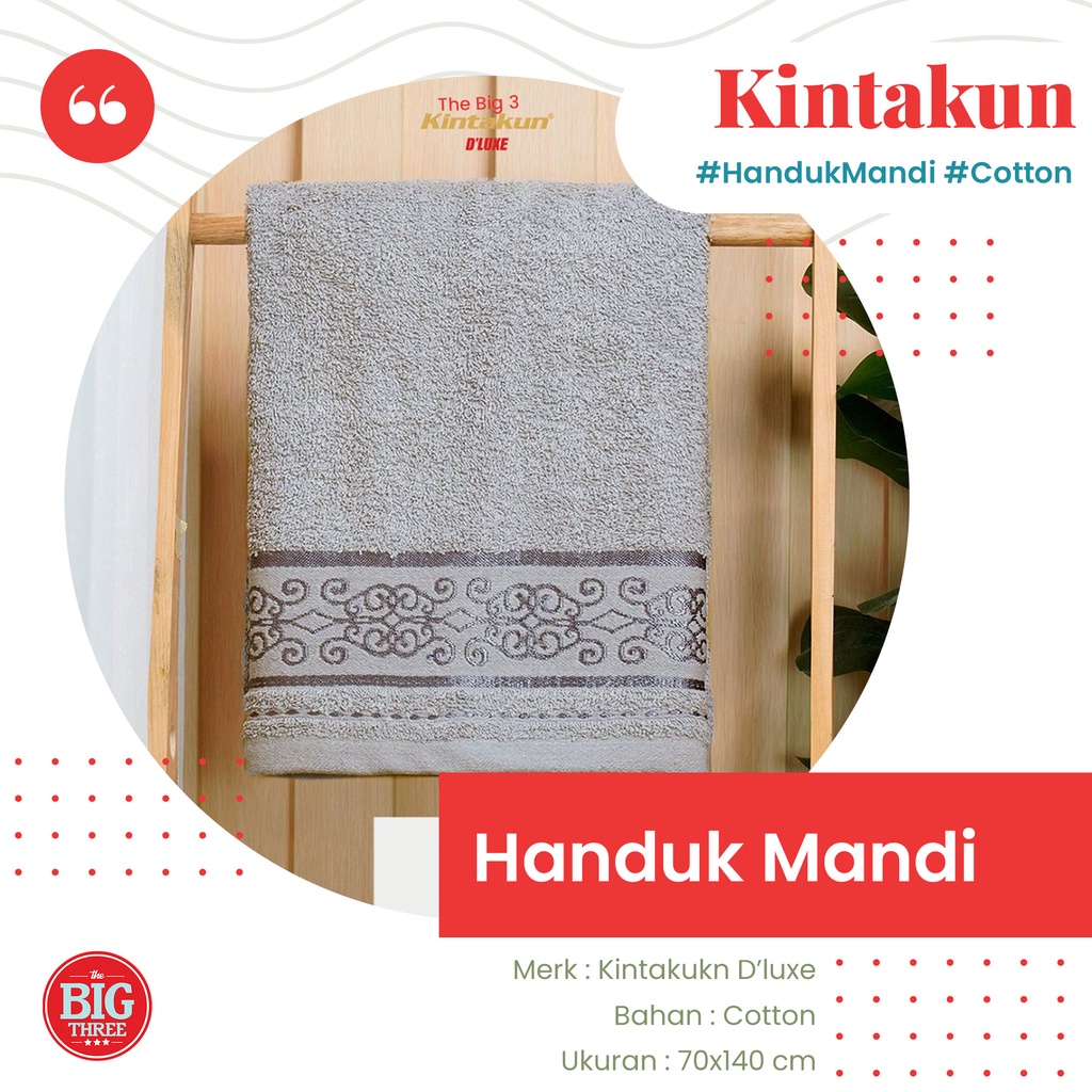 Handuk KINTAKUN 70x140 Jumbo Handuk Mandi Dewasa - Alva Fleur Ditzy  Malika Swastika Vernonia Circual TBT