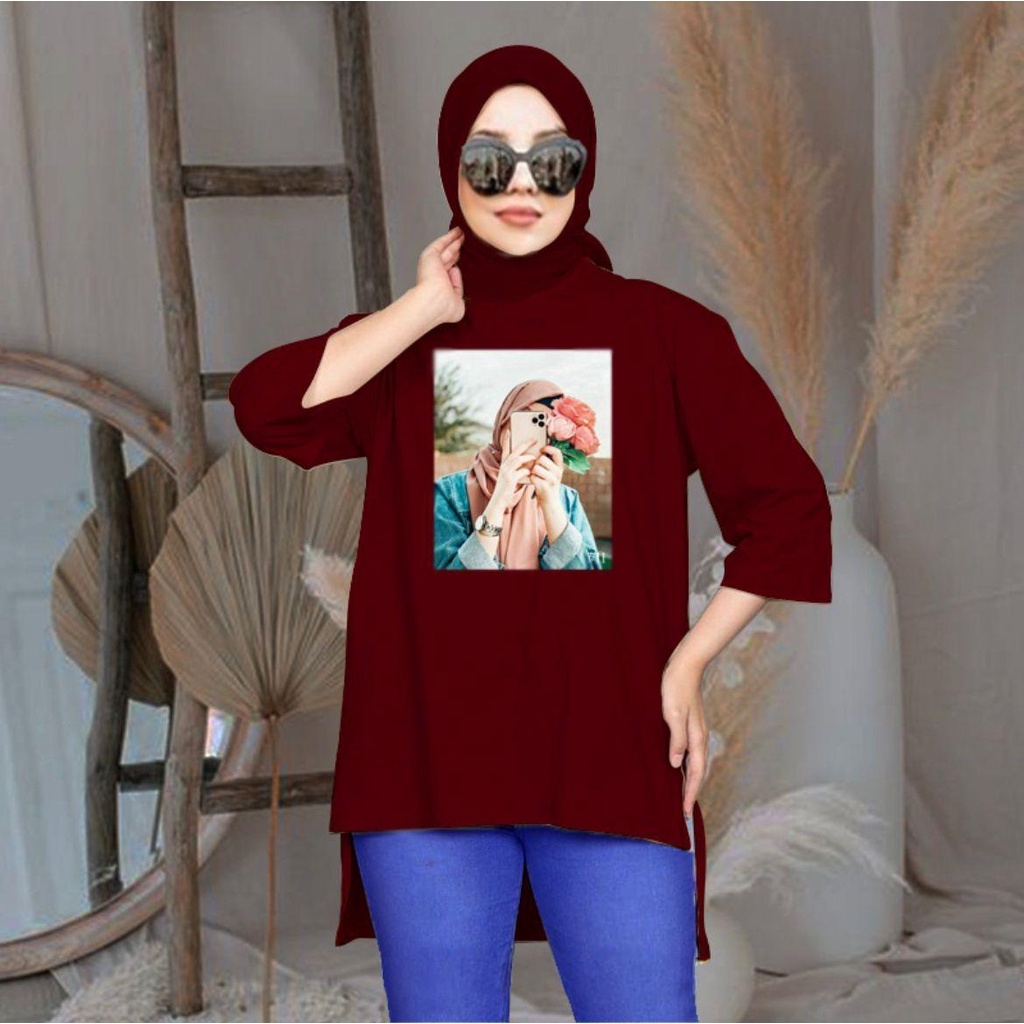 Tunik BASIC Wanita Hijab's MUSLIM kaloborasi terbaru