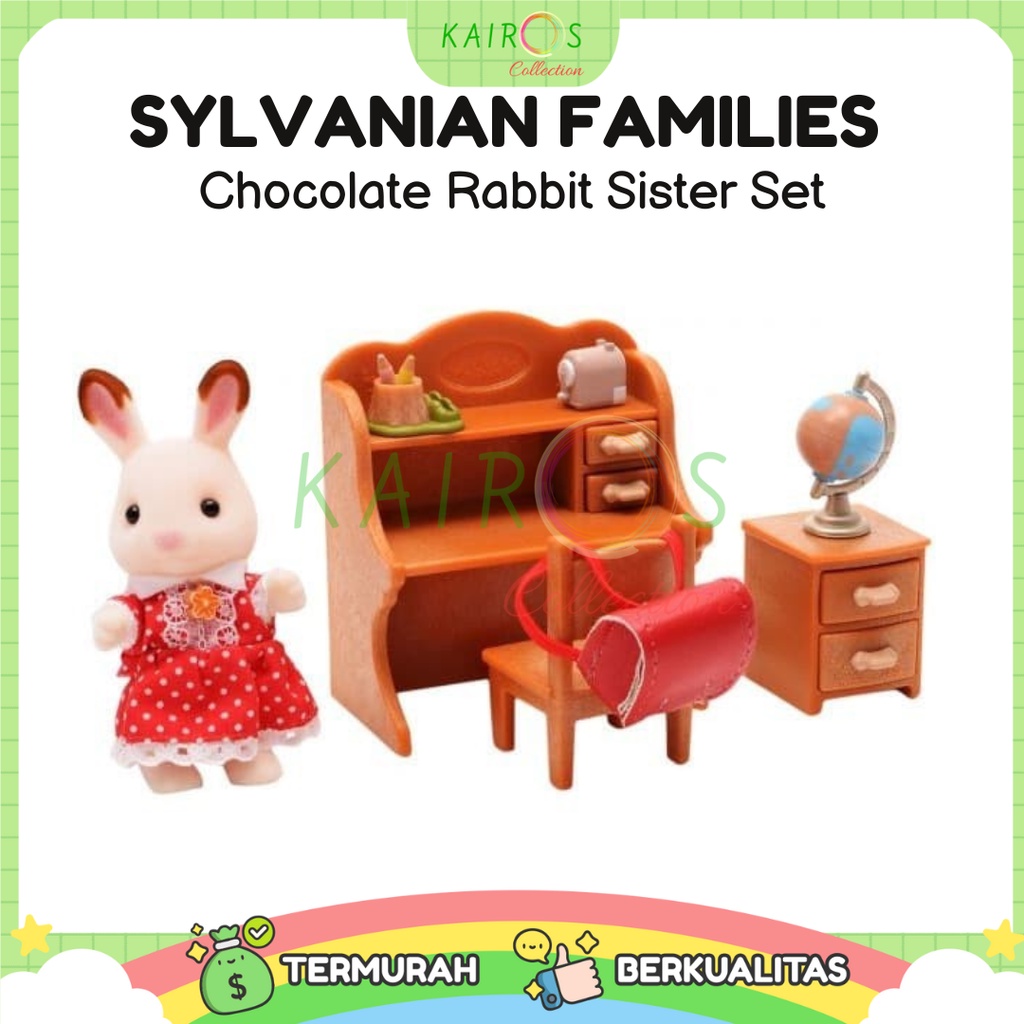 Sylvanian Families Chocolate Rabbit Sister Set