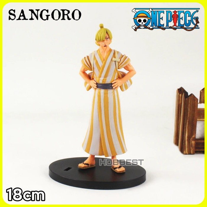 Action Figure ONE PIECE : SANGORO - Miniatur Pajangan Sanji Wano