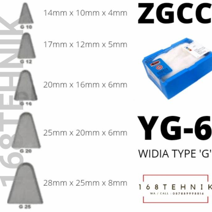 MATA WIDIA YG6 G25 CARBIDE BOX / PAHAT WIDIA YG-6 G25 BETEL WIDIA G25 selalu promo