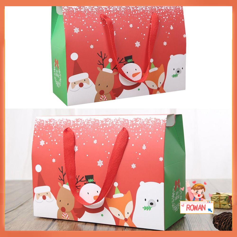 R-flower Merry Christmas DIY Hadiah Xmas Tahun Baru Pesta Dekorasi Rumah Candy Box