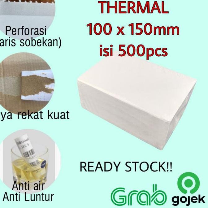 

Paling Baru Label Thermal Kertas Bare Resi 100x150 mm A6 Lipat Sticker DS2D..