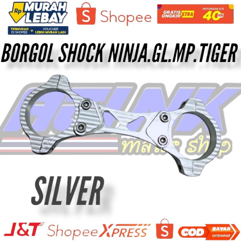 Borgol shock depan cb gl mp tiger ninja full almunium stabilizer shok skok depan gl mp tiger