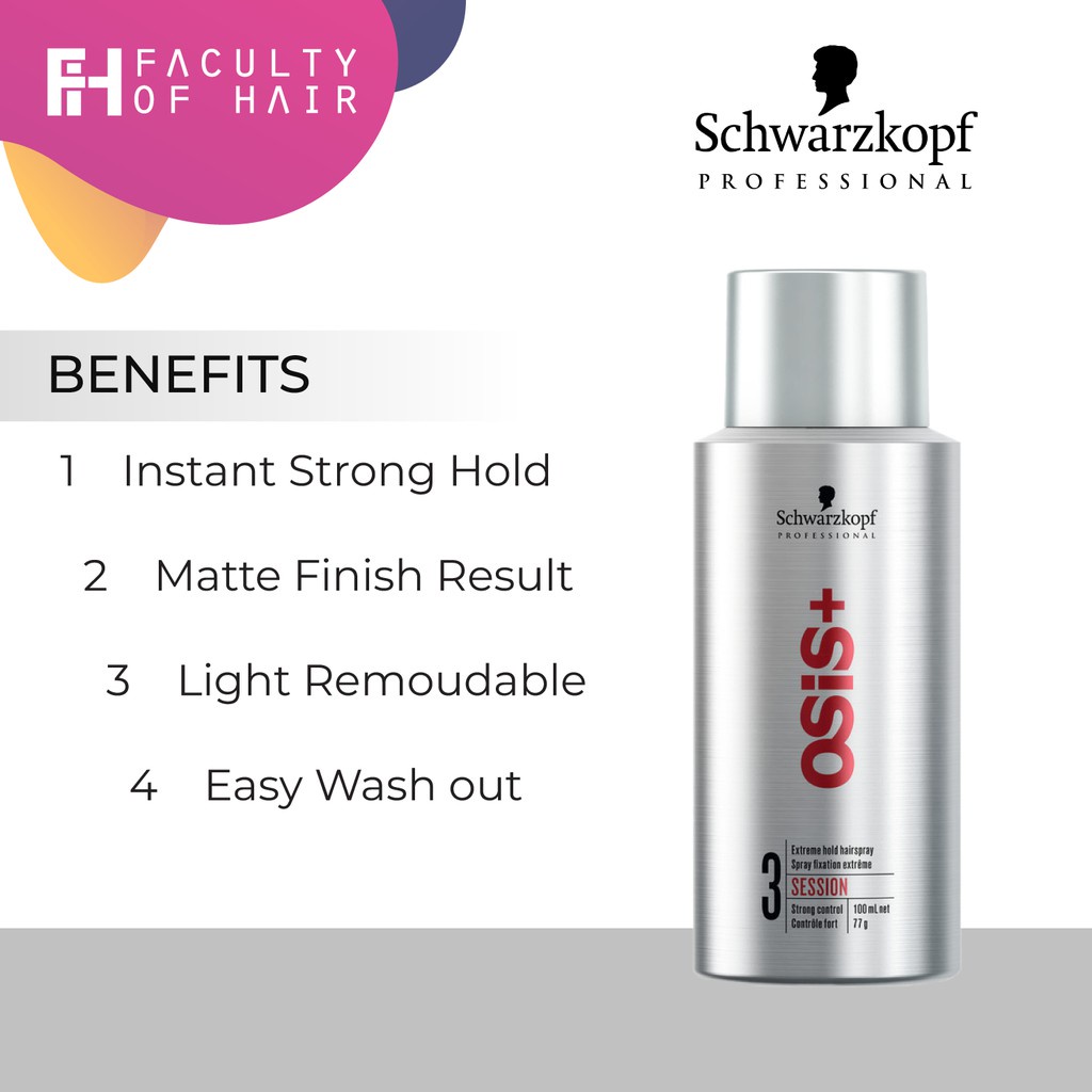 Schwarzkopf Osis+ 3 Hairspray Session 100 ML