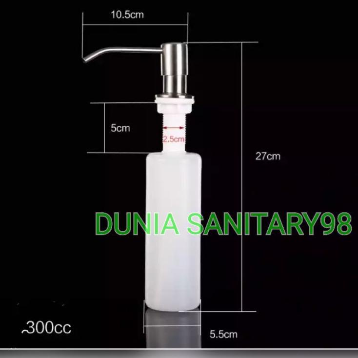 Terbaik.. Soap dispenser Wastafel Kitchen sink Tempat sabun Bak cuci piring kepala stainless Gold Bl