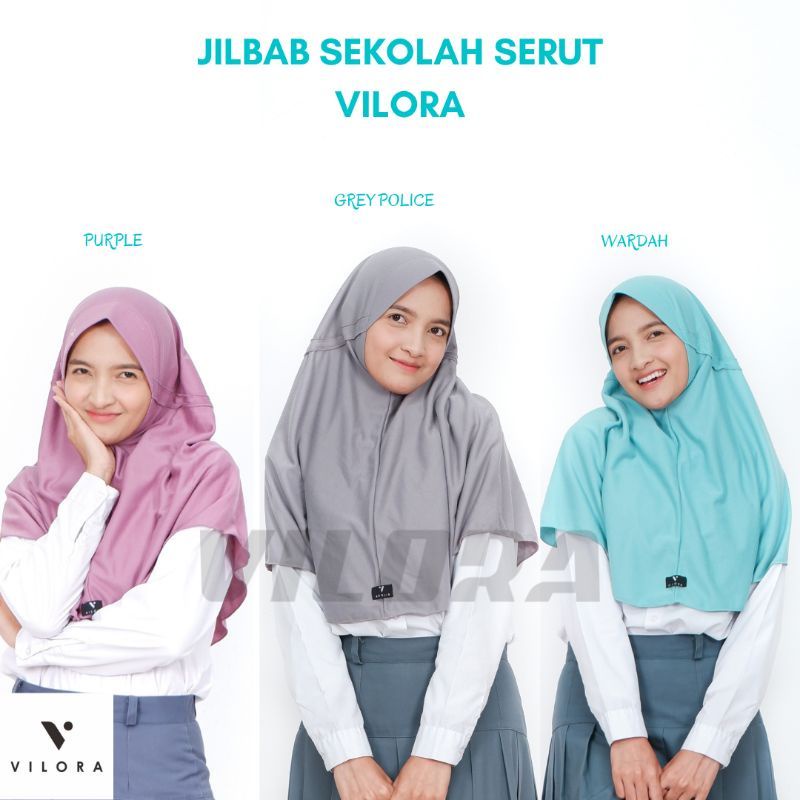 JILBAB VILORA/KERUDUNG SEKOLAH