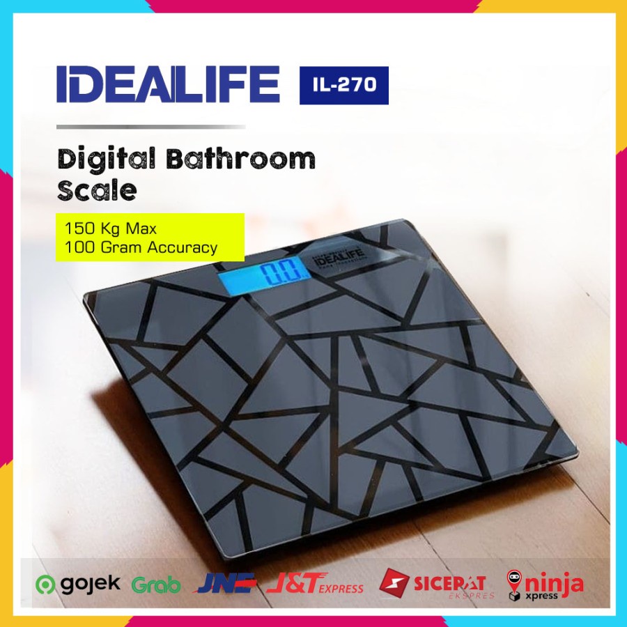 Idealife IL-270 Timbangan Badan Digital, Timbangan Berat Digital