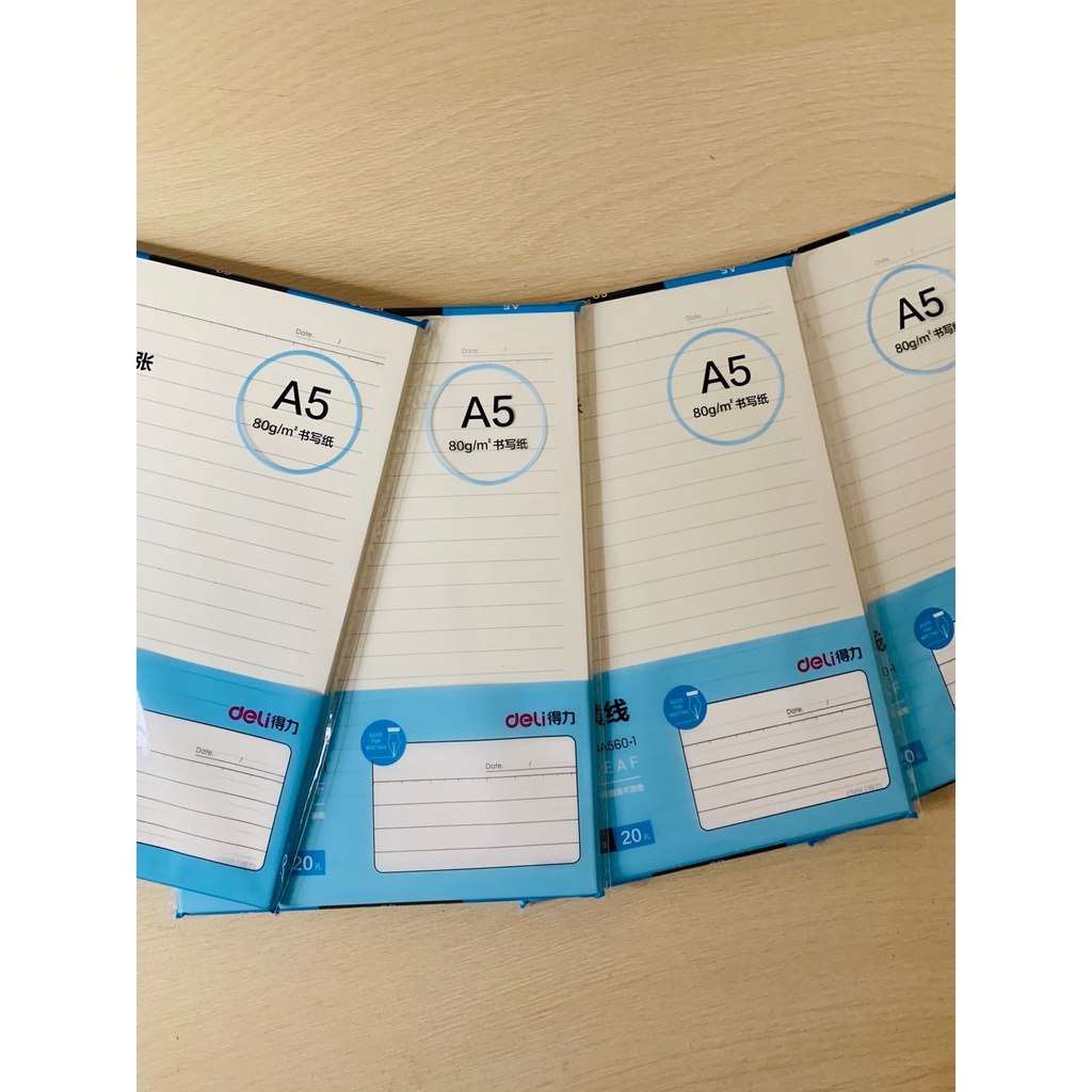 

Kertas File Loose Leaf DELI A5 60Lbr - NA560-1 LINE