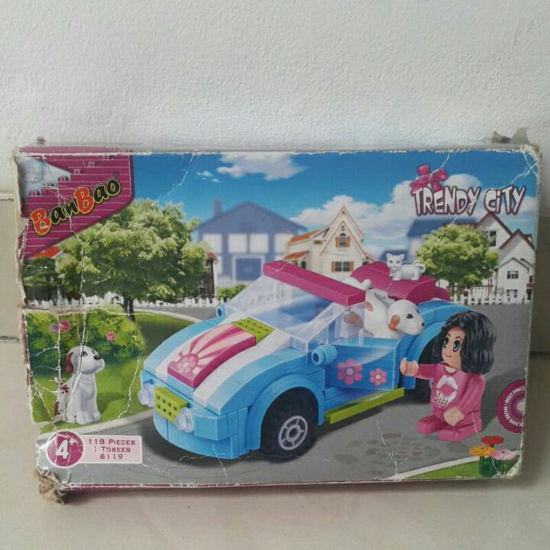 Mainan Bricks Mobil (Preloved)