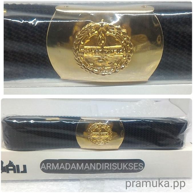 Sabuk Pramuka Pdh Lsabuk Pramuka Hitam Kuningan |Ikat Pinggang Pdh Termurah
