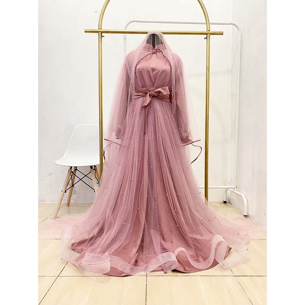 Shofiya Tail | Gaun Pesta | Dress Kondangan | Dress Maternity | dress maternity hijab | gaun maternity