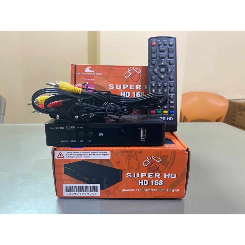 STB Set Top Box Super HD 168 VISIO HS 1685 SNI Resmi Kominfo Advance Nextron VTV TV Digital CBM SN-S