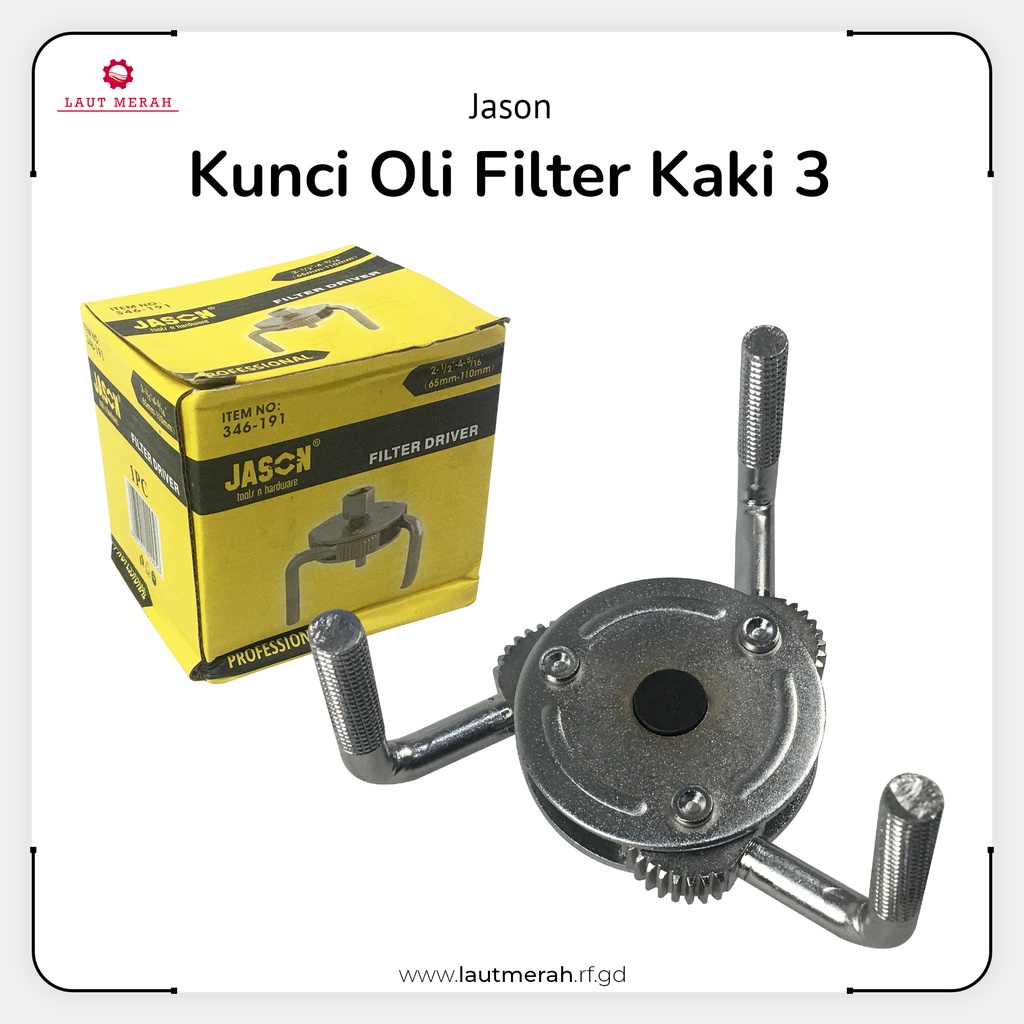 Kunci Filter Oli 3 Kaki JASON / Filter Driver / Peralatan Bengkel