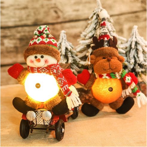 CD 21-22 Boneka Santa Snowman Dekorasi Gantungan Hiasan Pohon Natal