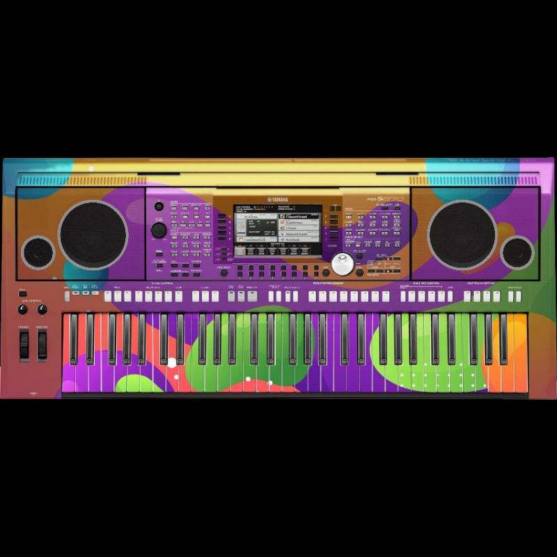 sticker skin keyboard yamaha psrs 950/750