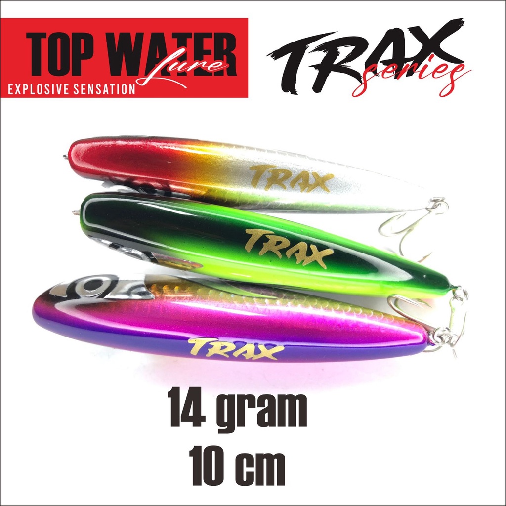 WTD Lure Umpan Top Water TRAX 10 cm 14 gram