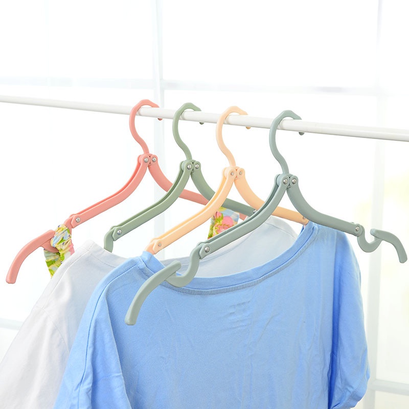Hanger Gantungan Lipat Warna Minimalis Untuk Pakaian Cocok Dibawa Travelling Praktis Serbaguna