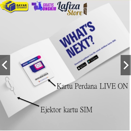 Kartu Perdana Live.on Power Go+ 40GB + Bonus 5GB - Bisa COD