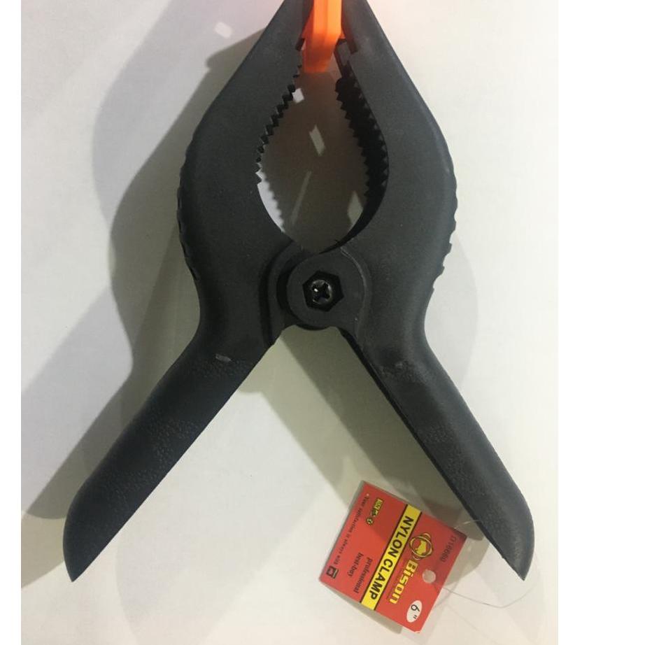 Termurah dan terbaik >> BISON Spring Clamp 6 inch Nylon Penjepit Kayu Besi Klem CATOK