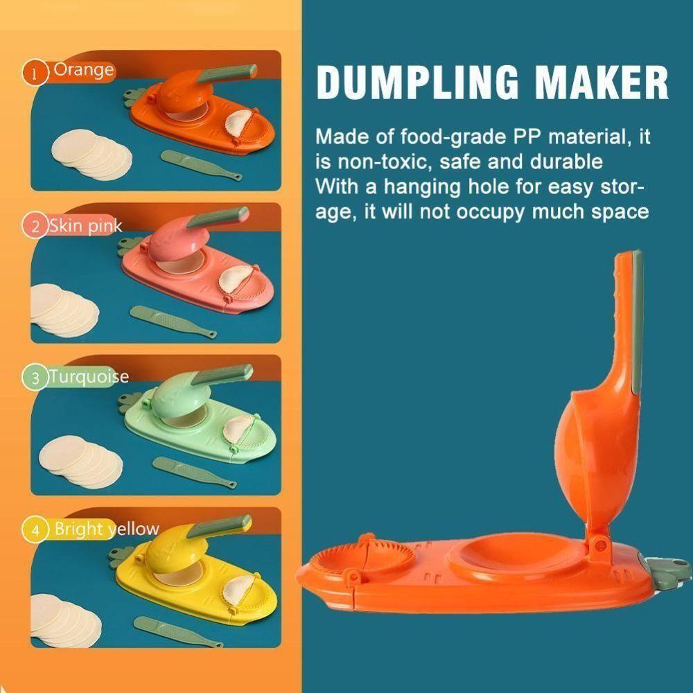 Suyo Dumpling Maker Alat Penekan Adonan 2in1 Alat Pembuat Pangsit Dapur Dumpling Skin Maker