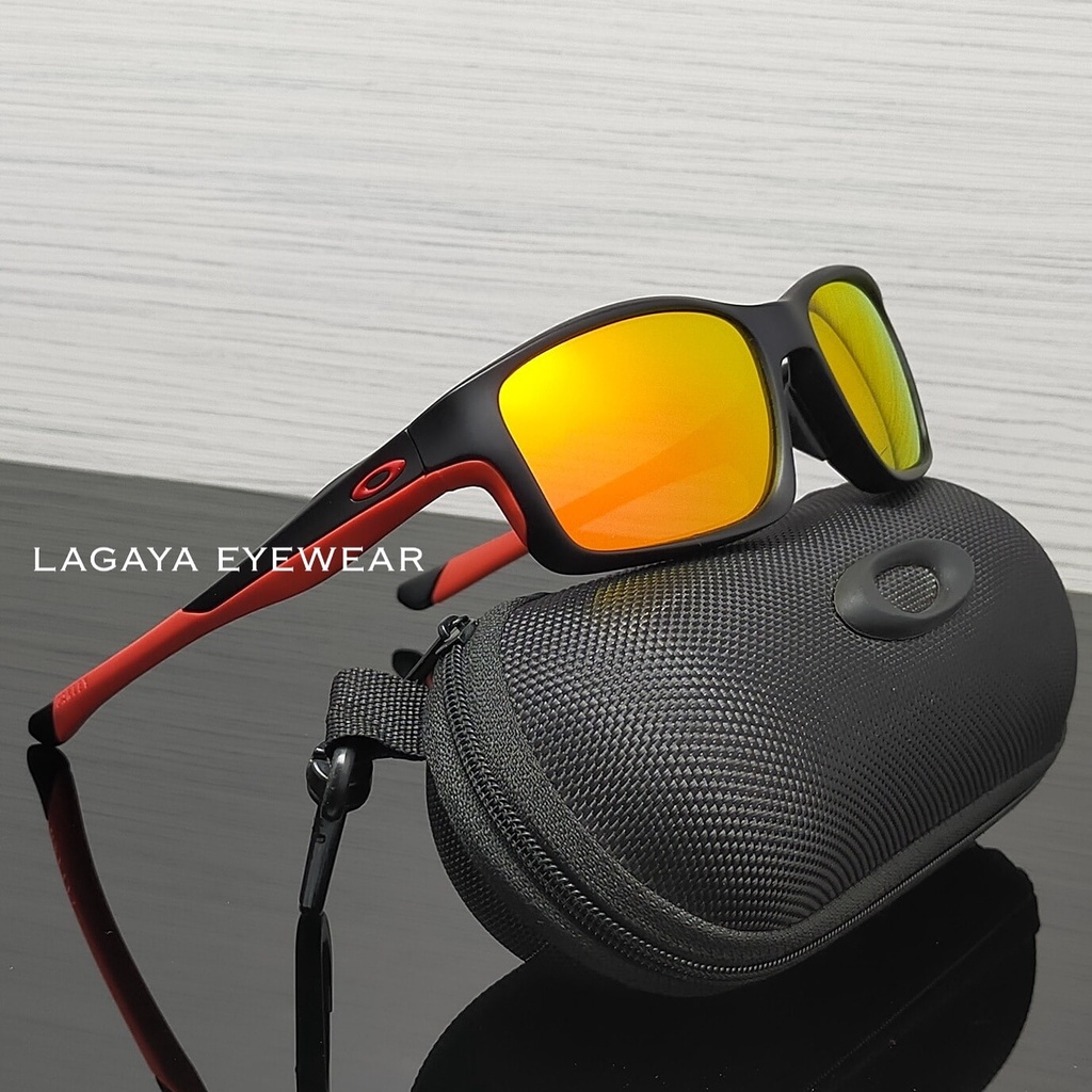 KACAMATA POLARIZED UV 400 ANTI SILAU HITAM PRIA OAKLEY STRAIGHTLINK FREME FIBER SOLID AKSESORIS TERB