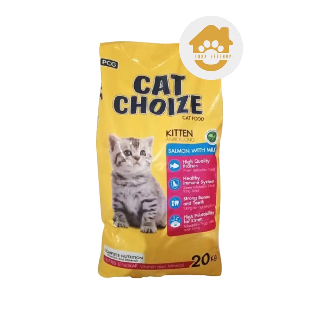 Cat Choize Kitten Cat Food salmon 20kg - Makanan Anak Kucing