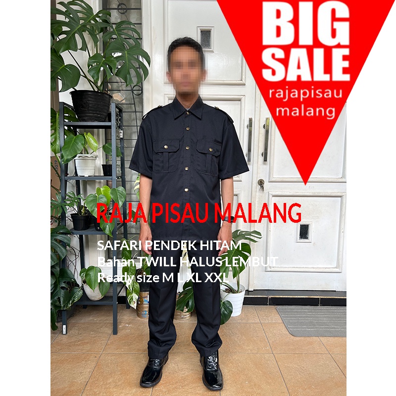 Seragam Safari Baju Safari Setelan Safari Security  safari Coklat satpam lengan pendek lengan panjang murah Bandung