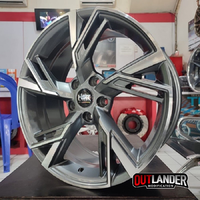 Pelek Mobil HSR CHAIN R18 Mobil Audi Mercedes VW Pelek Mobil Ring 18 HSR Wheel Free Ongkir