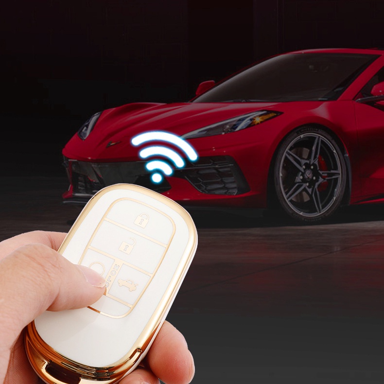 [Tersedia]Untuk Honda Civic FE 2021-2022 All New HRV HRV 2022 Plating TPU Key Cover Remote Keyless Casing Case Aksesoris