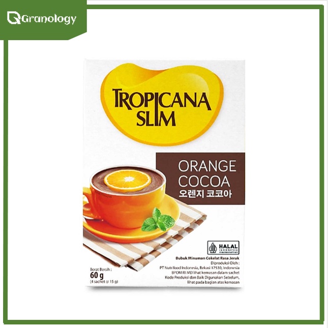 Tropicana Slim Orange Cocoa 1 Box isi 4 Sachet